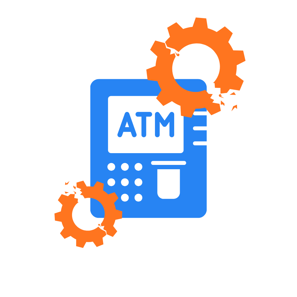 Drei Bitcoin-ATM-Grafiken mit einem Wachstumssymbol