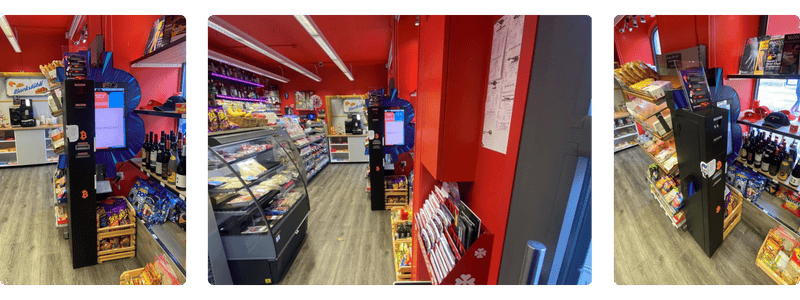 Der Bitcoin-Automat befindet sich am Eingang des Quellen-Kiosks.