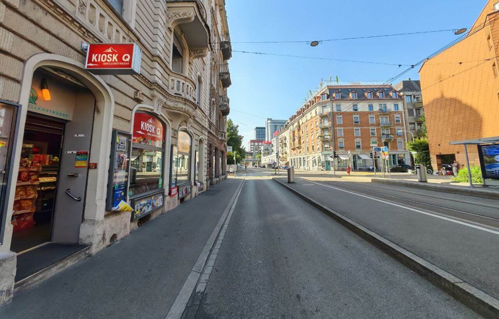 Der Bitcoin-Automat befindet sich in der Nähe des Quellen-Kiosks.