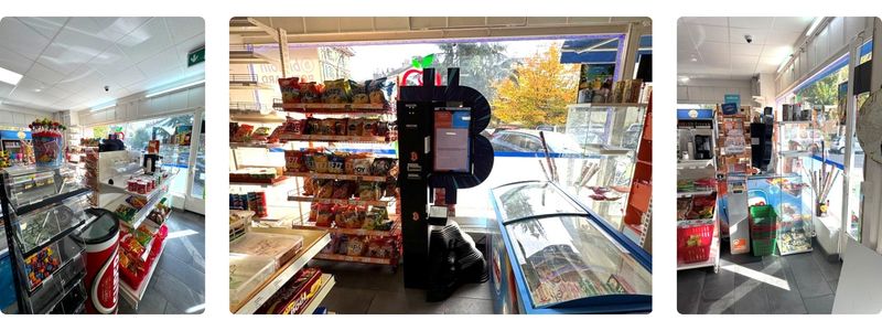 Bitcoin ATM im Inneren des Geschäfts