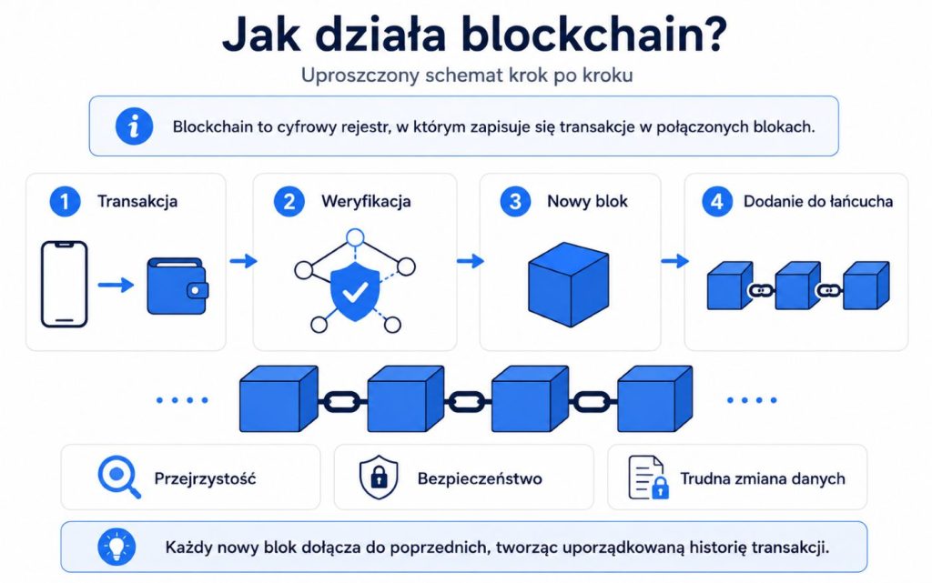 Darstellung einer Blockchain-Kette