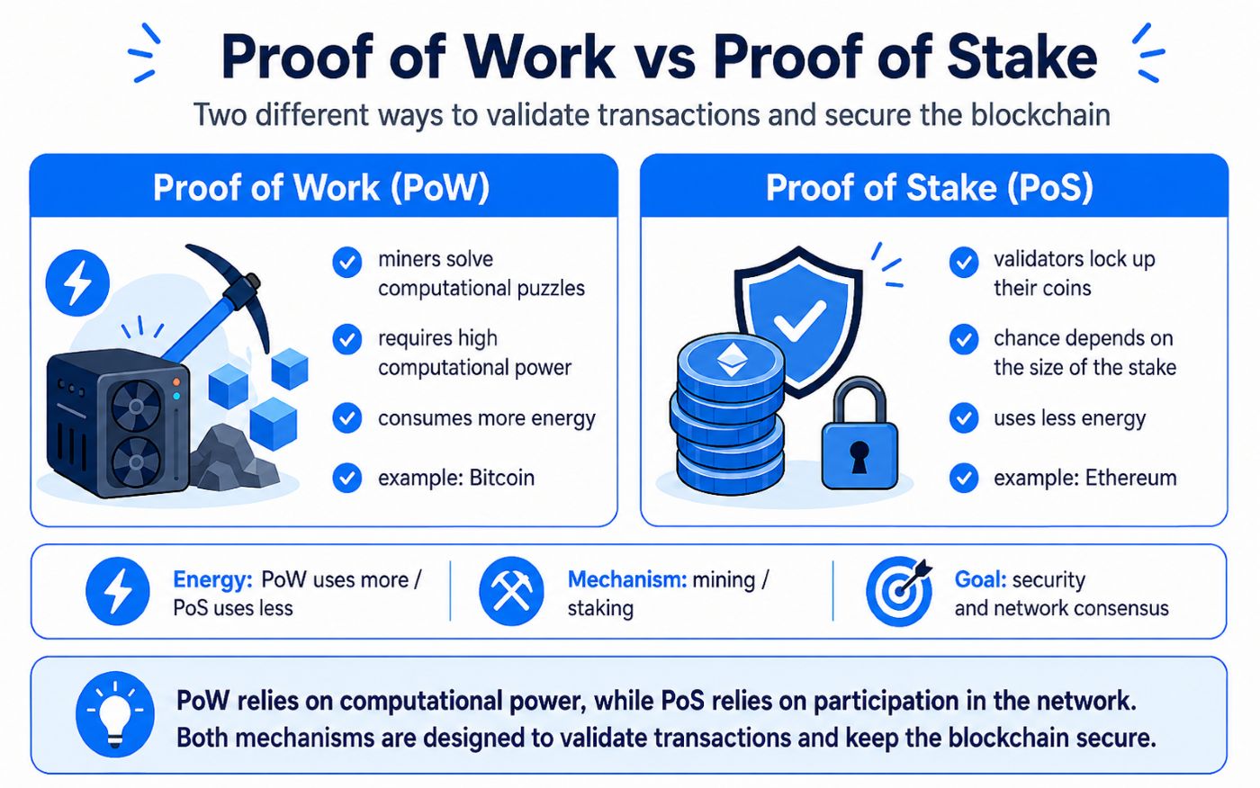 Proof of Work vs. Proof of Stake