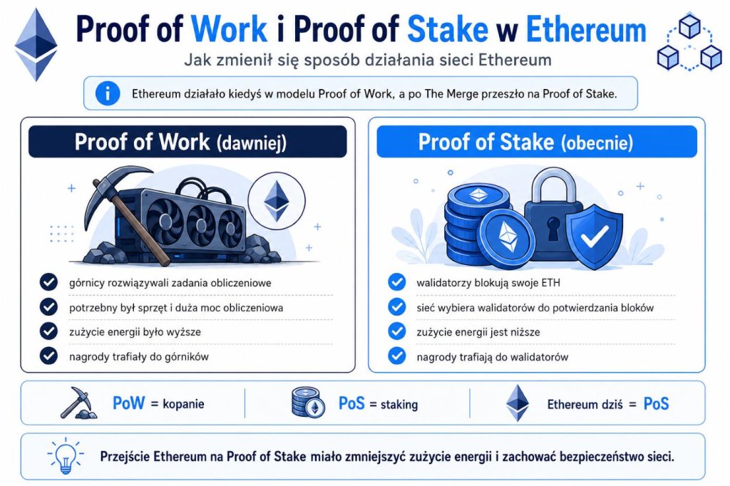 Proof of Work und Proof of Stake bei Ethereum