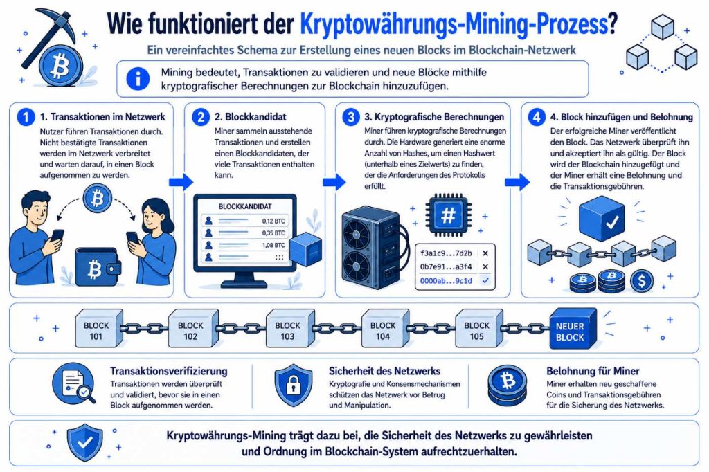 Was ist das Mining von Kryptowährungen?