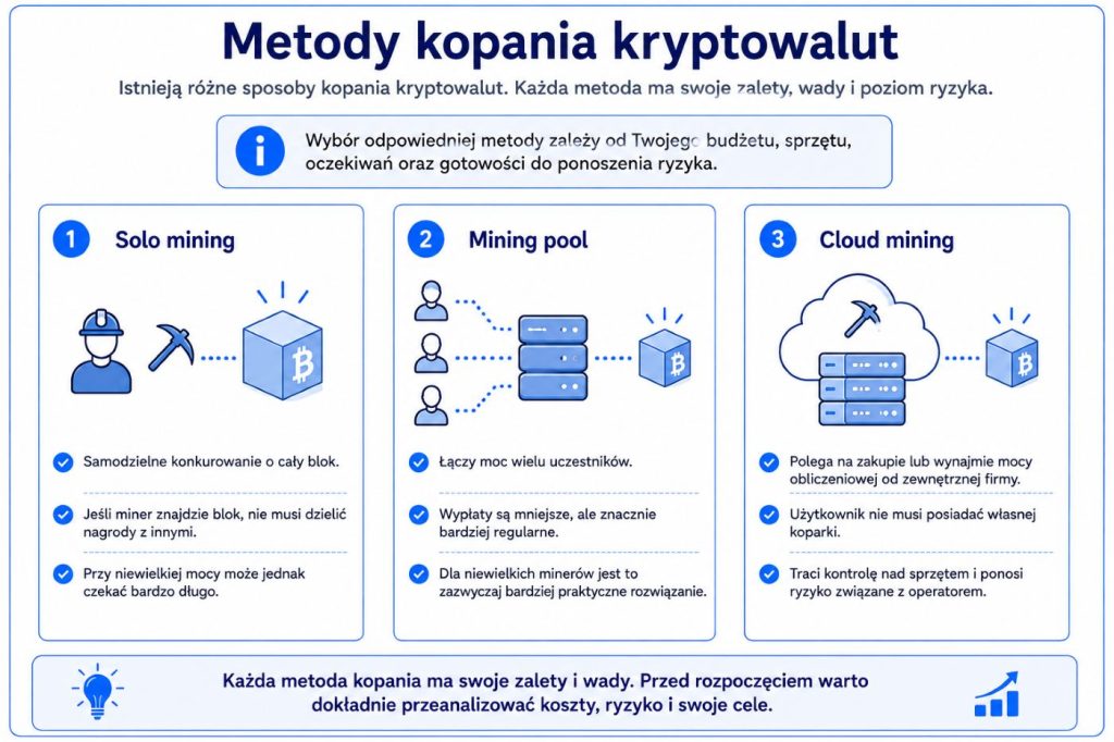 Methoden zum Mining von Kryptowährungen