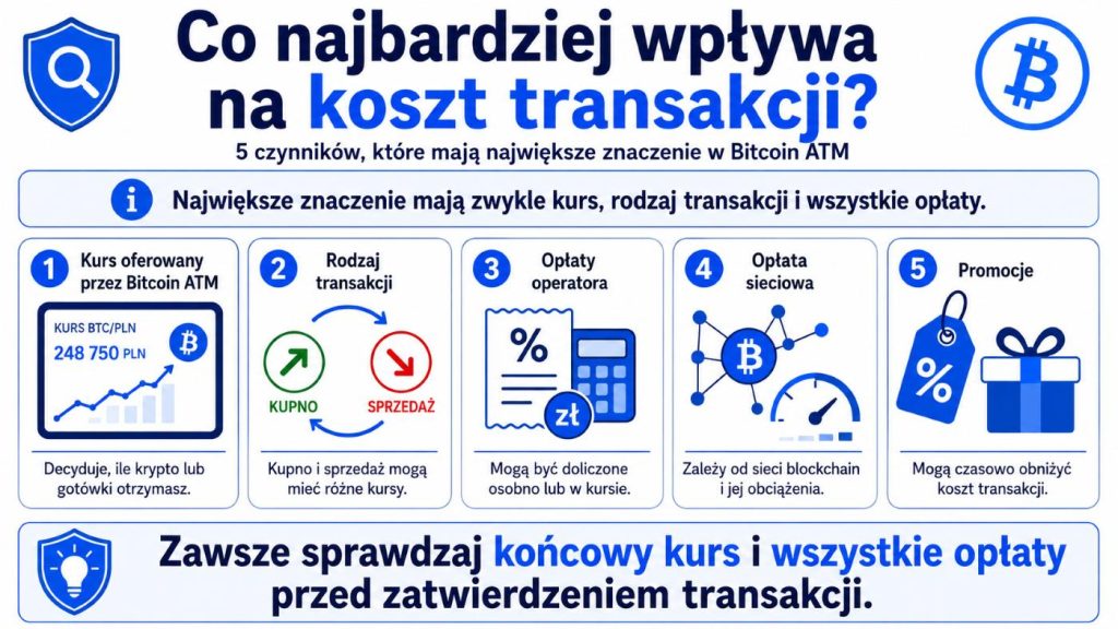 Grafik, die erklärt, welche Faktoren die Transaktionskosten am stärksten beeinflussen.
